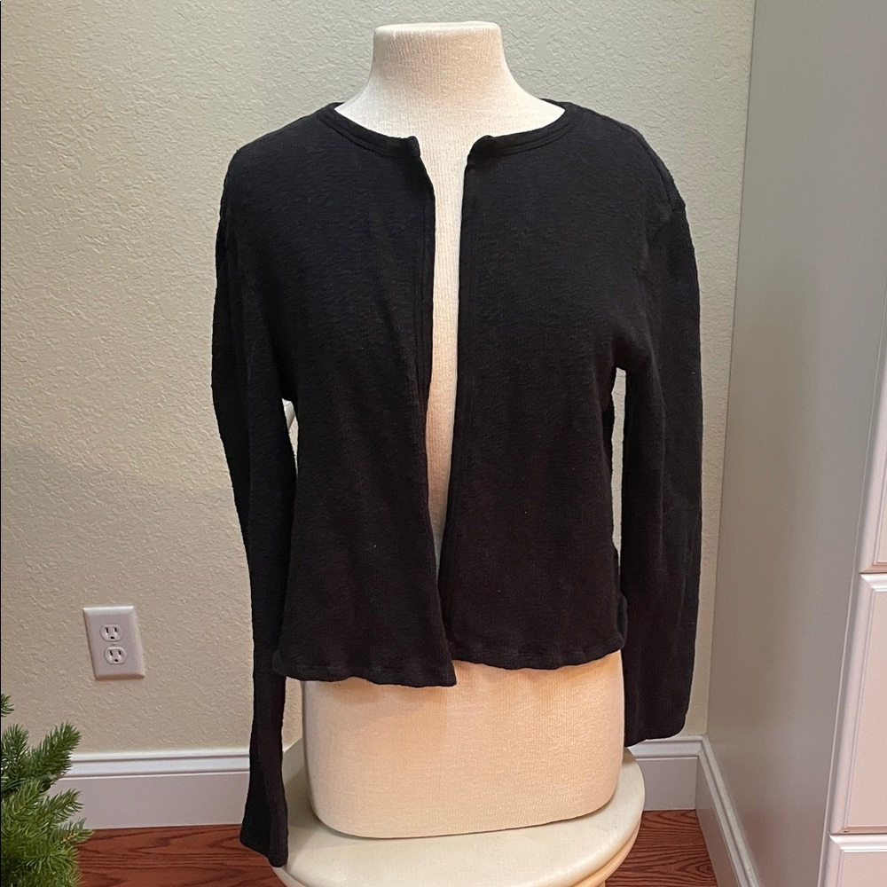 Blue Canoe Black Cardigan organic